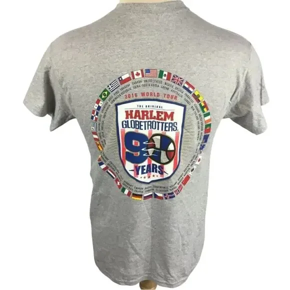 Harlem Globetrotters T Shirt 2016 Basketball World Tour Size S - Picture 2 of 9